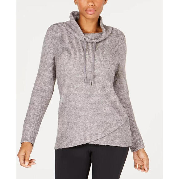 Ideology Tops - Ideology Cowl-Neck Tulip-Hem Top, XXL